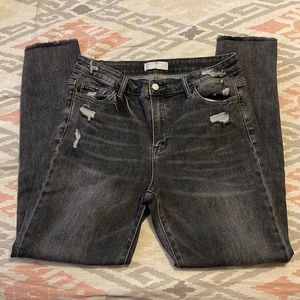 Women’s Vervet Gray Distressed Jeans